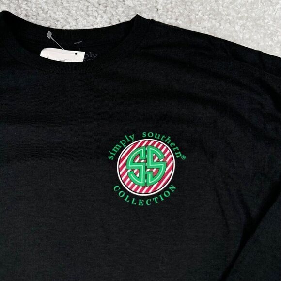 Simply Southern Is This Jolly Enough Christmas Holiday Dog T-Shirt Large NEW - Picture 7 of 10